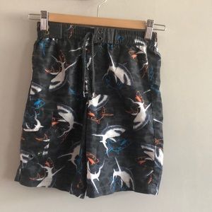 OP Shark swim trunks